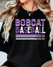 Bobcat Baseball with Stripes DTF Transfer