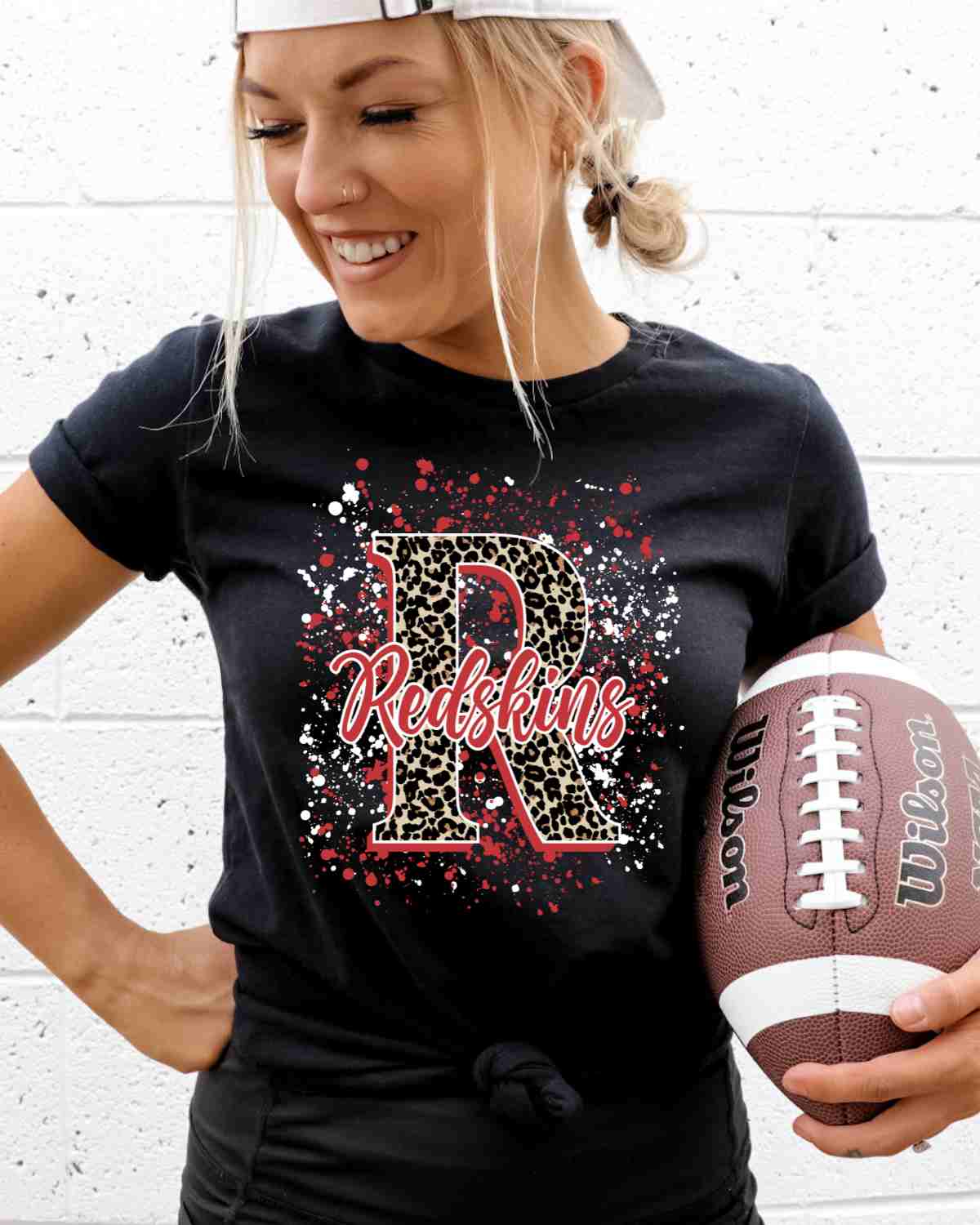 Redskins Letter Splatter DTF Transfer