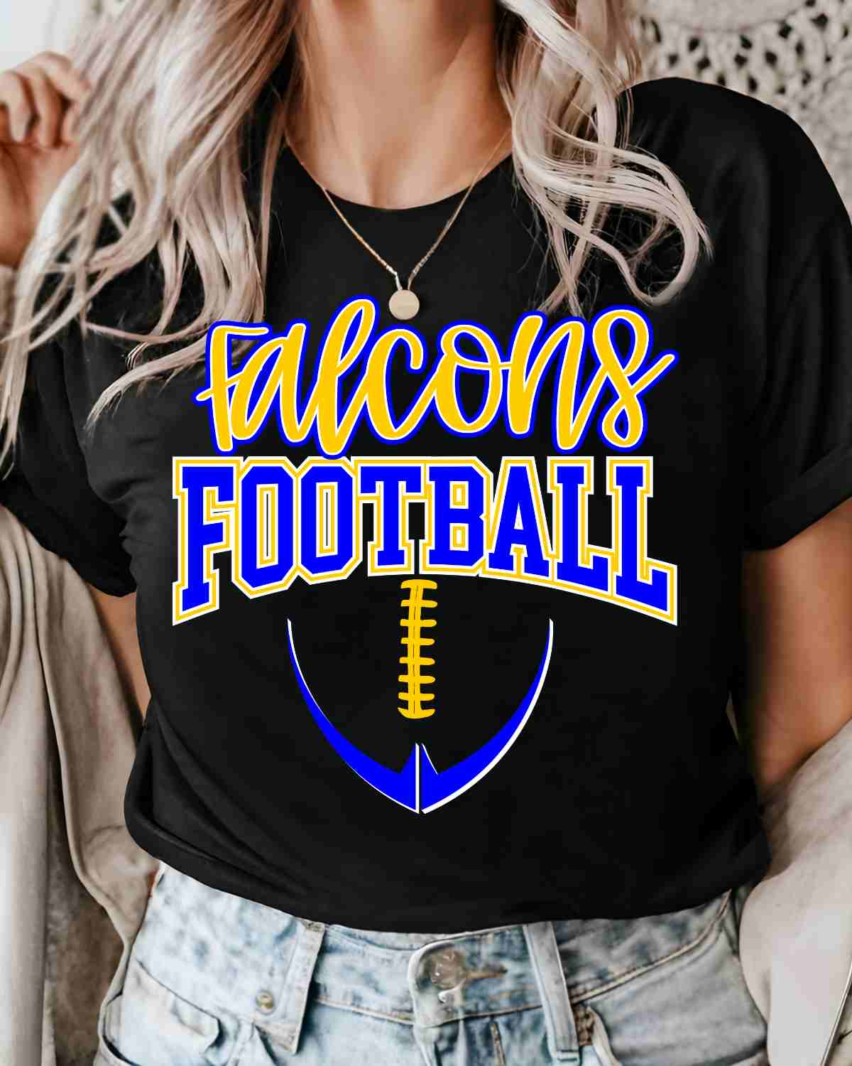 Falcons Half Football DTF Transfer