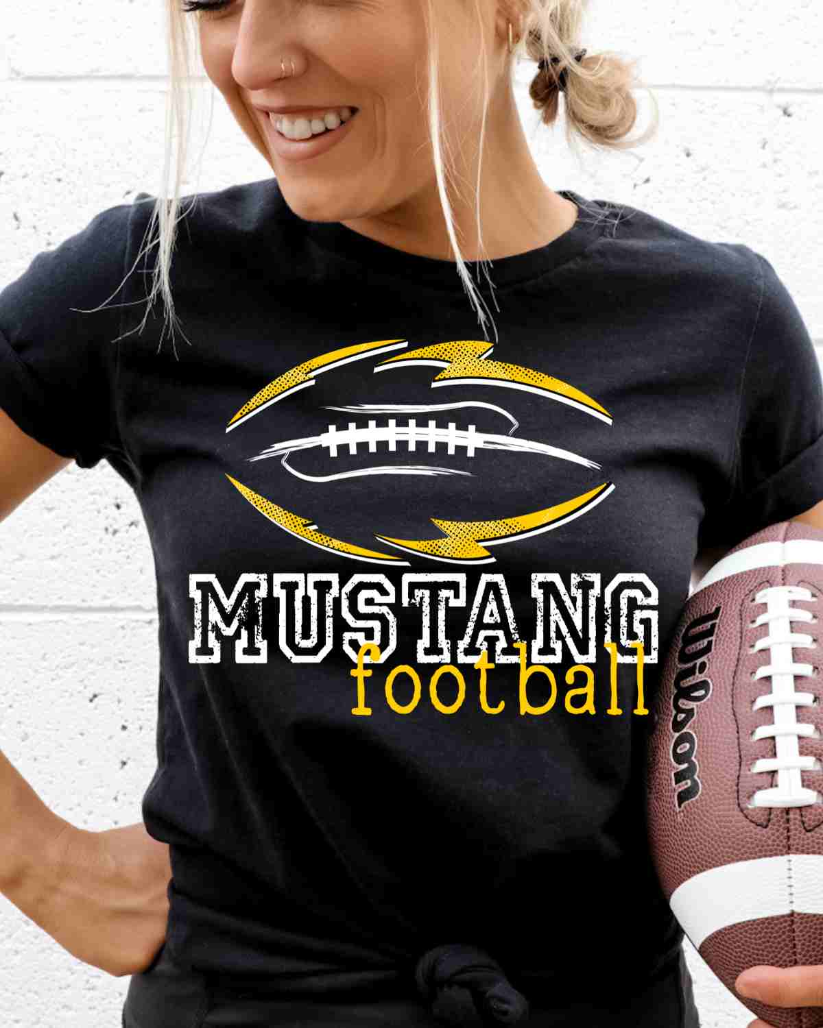 Mustang Football Tribal DTF Transfer