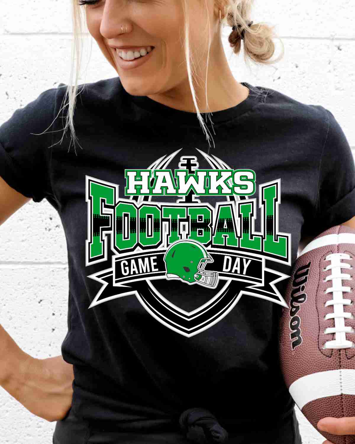 Hawks Football Game Day Banner DTF Transfer