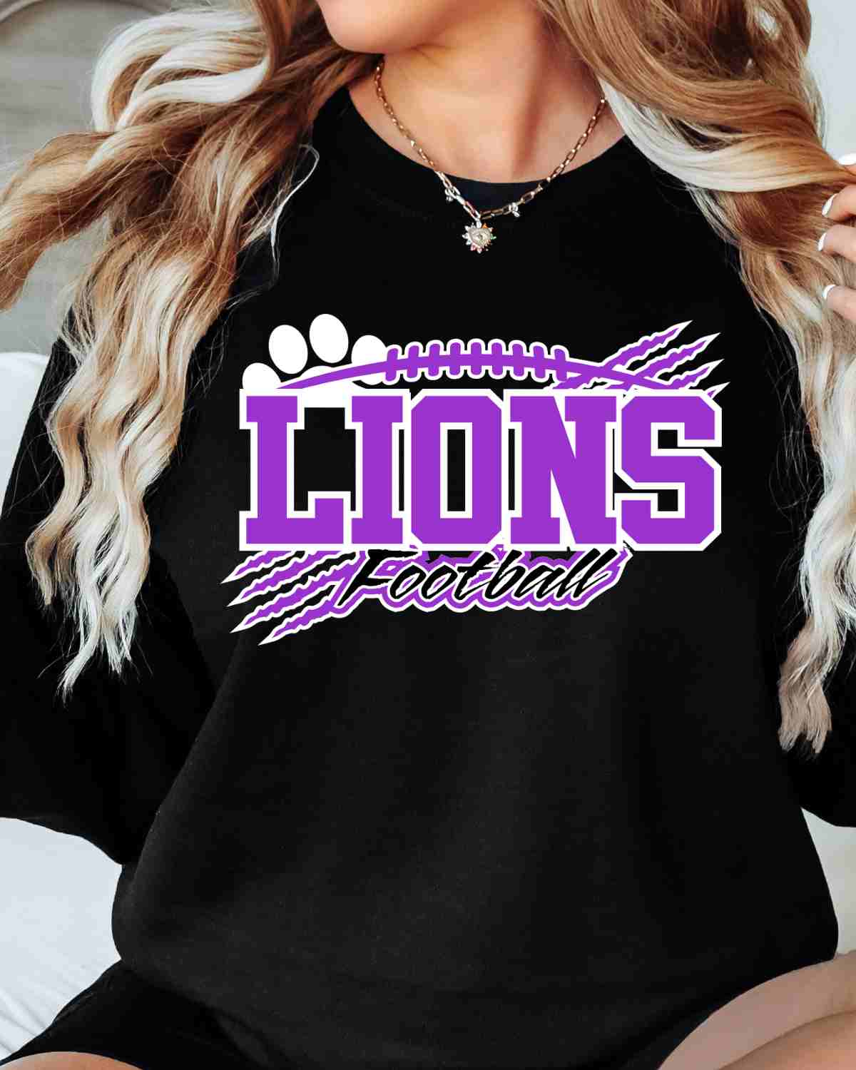 Lions Football Claw Mark DTF Transfer