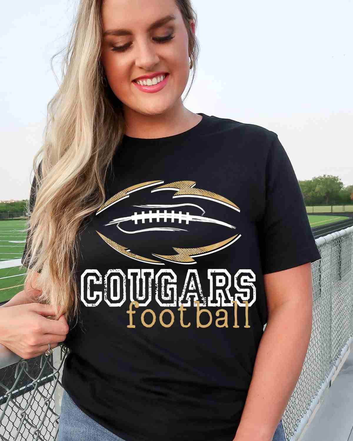 Cougars Football Tribal DTF Transfer