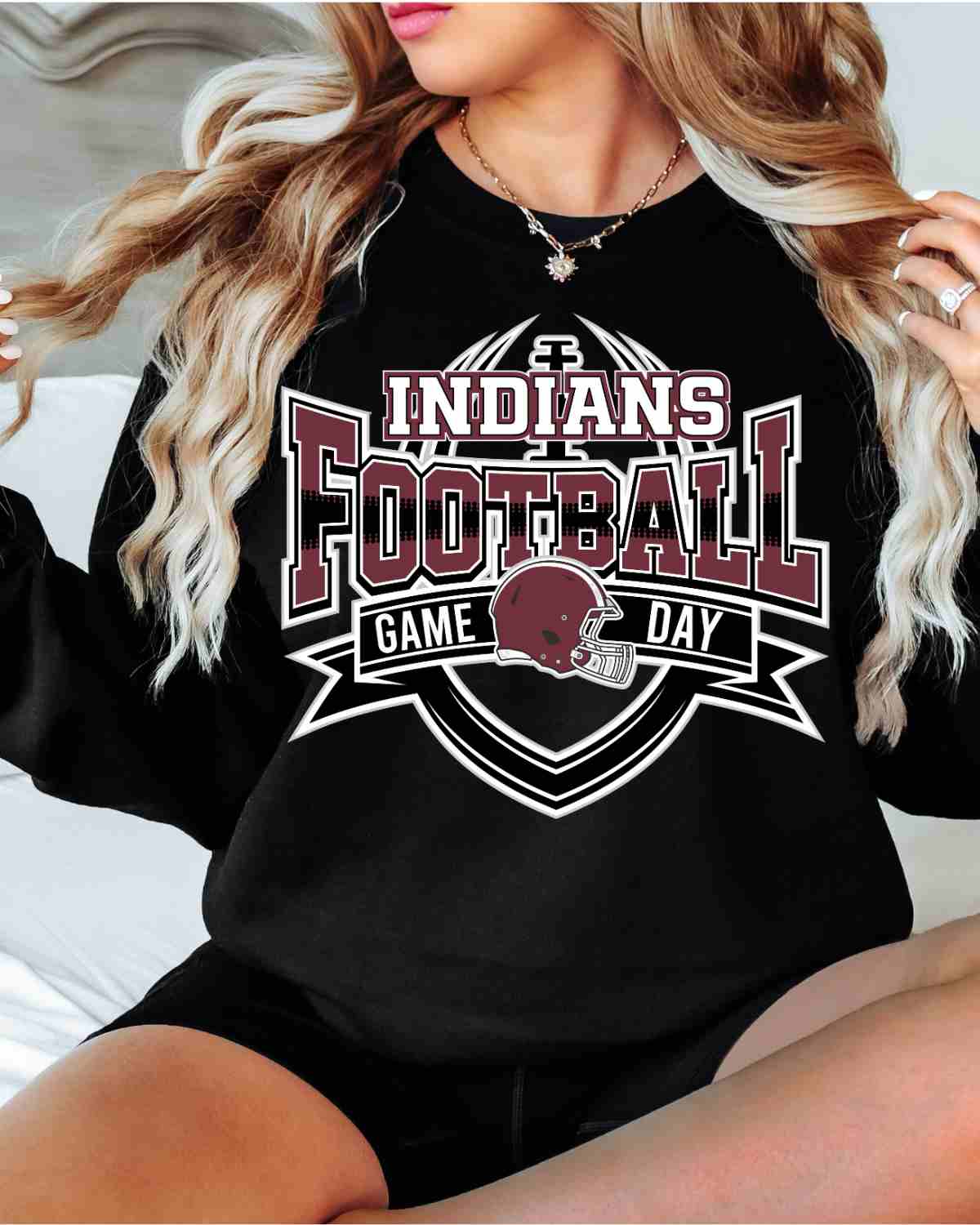 Indians Football Game Day Banner DTF Transfer
