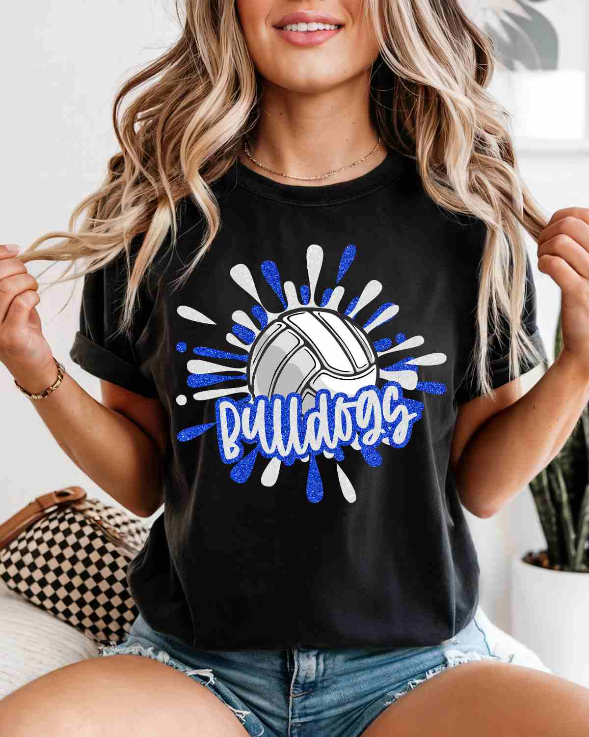 Bulldogs Volleyball Splatter DTF Transfer