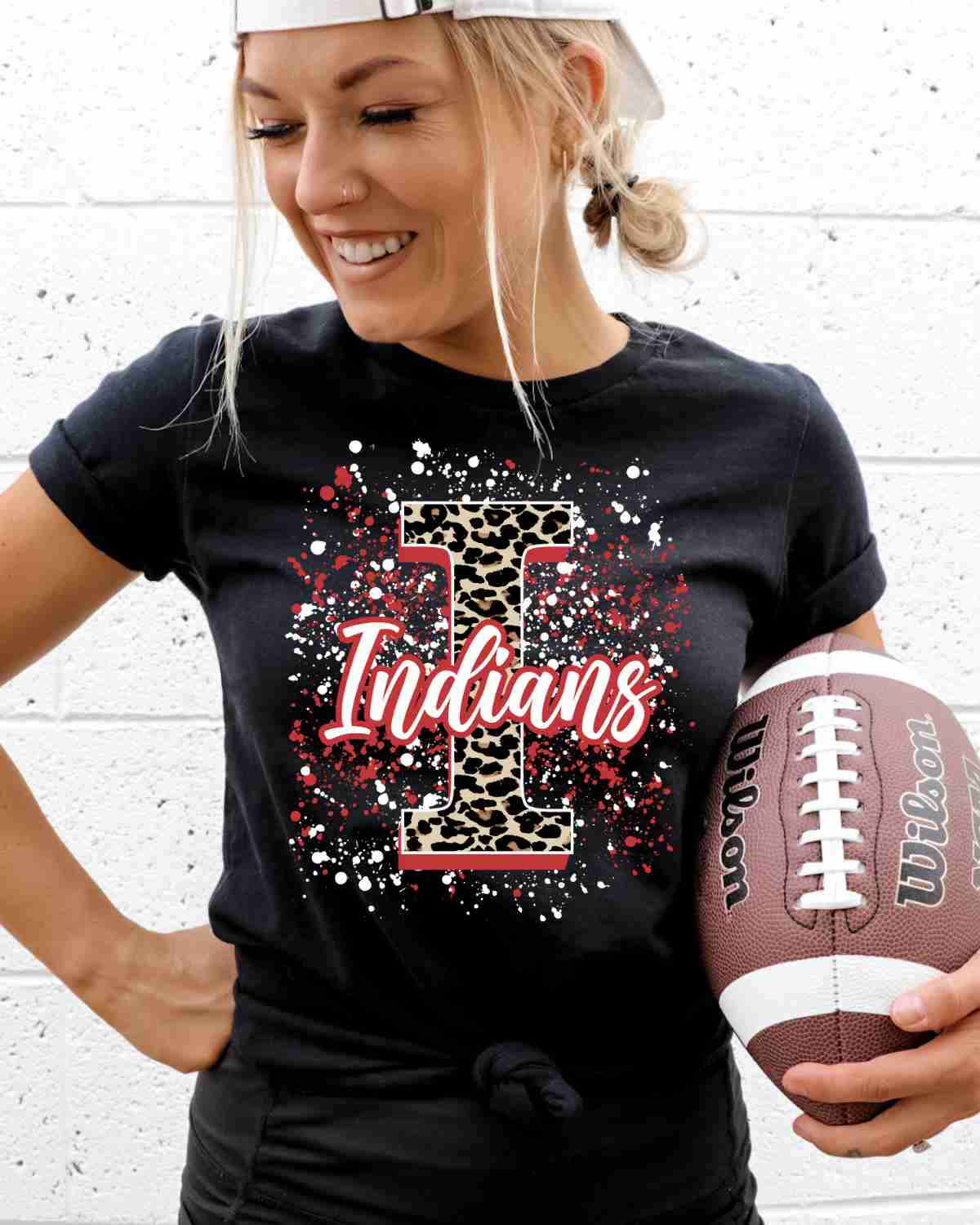 Indians Letter Splatter DTF Transfer