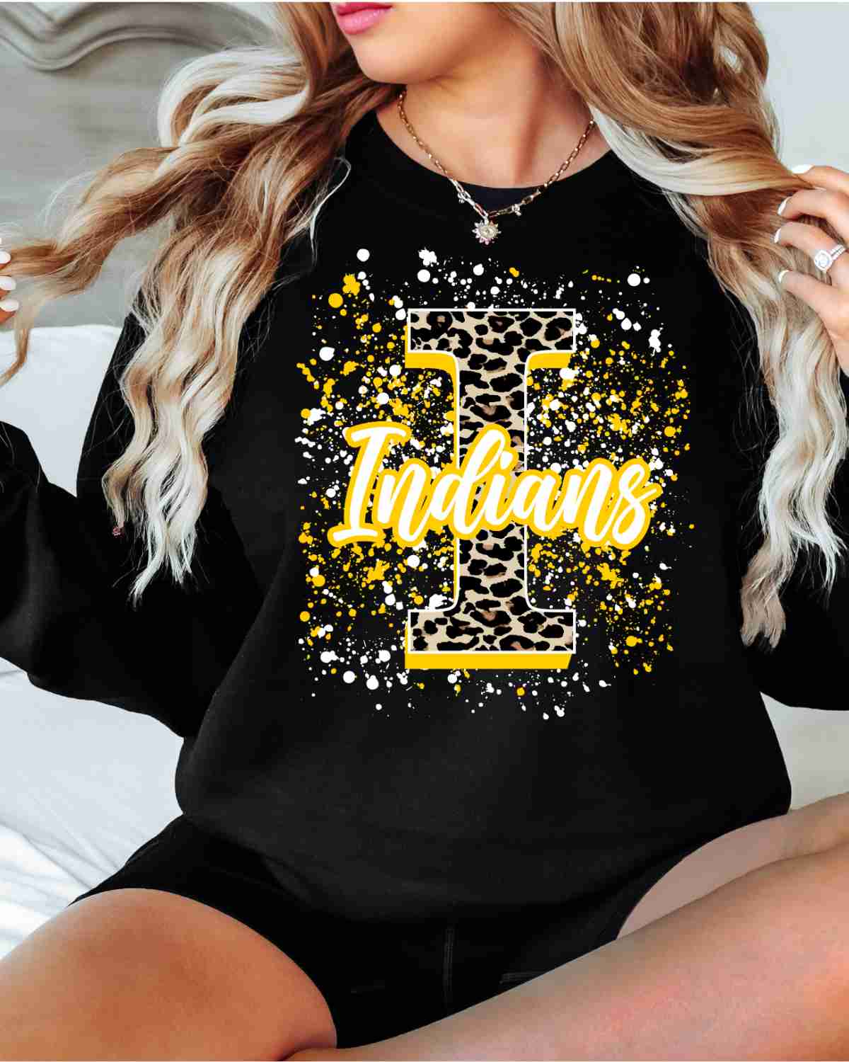 Indians Letter Splatter DTF Transfer