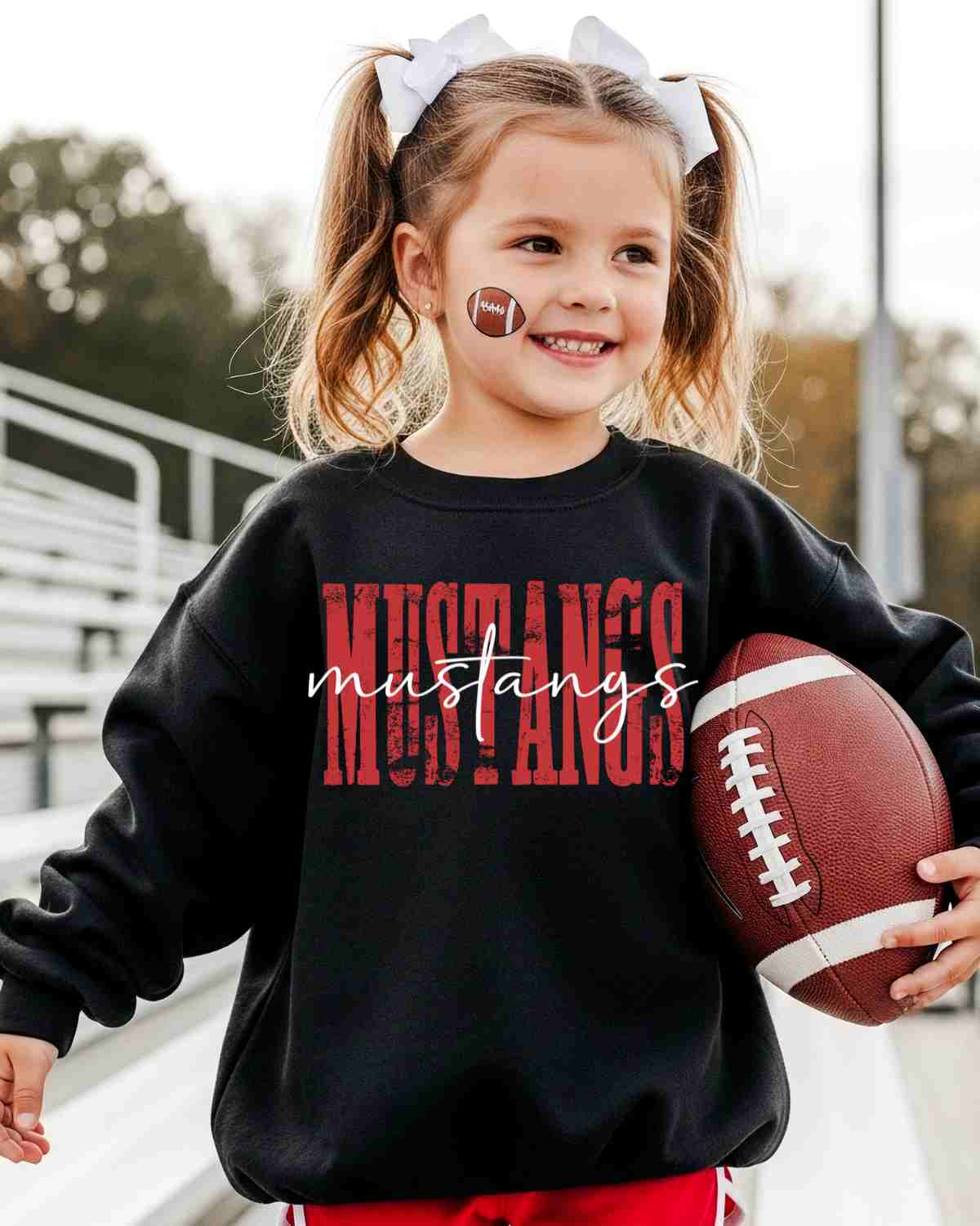 Mustangs Distressed DTF Transfer