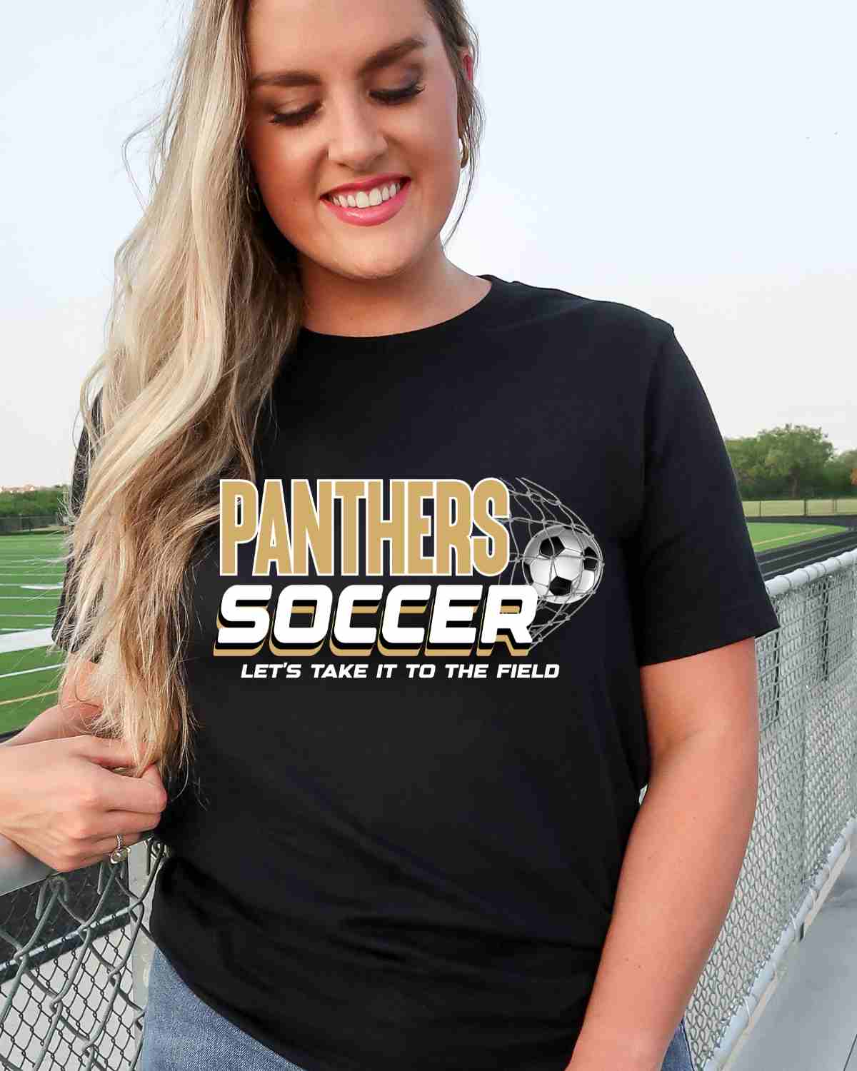 Panthers Soccer Take it to the Field DTF Transfer - Rustic Grace Heat Transfer Company