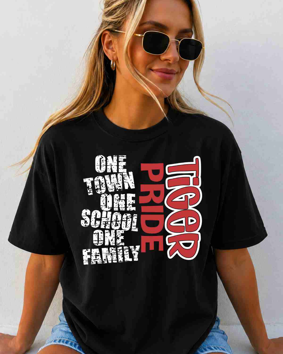 One Town One School Tiger Pride DTF Transfer - Rustic Grace Heat Transfer Company