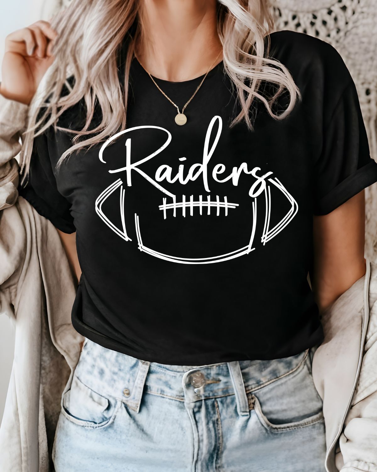 Custom Mascot Football Lines DTF Transfer