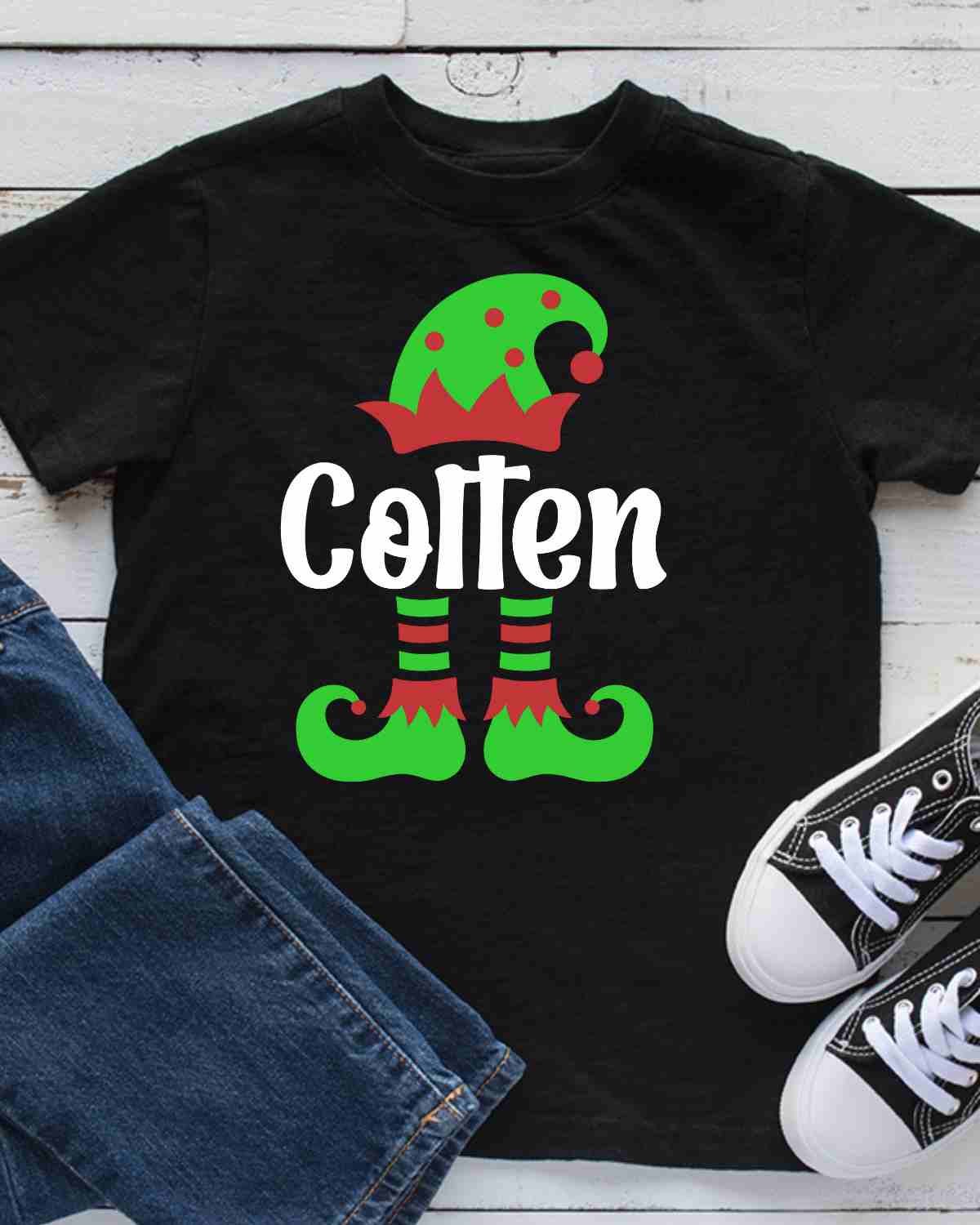 Custom Name Elf DTF Transfer