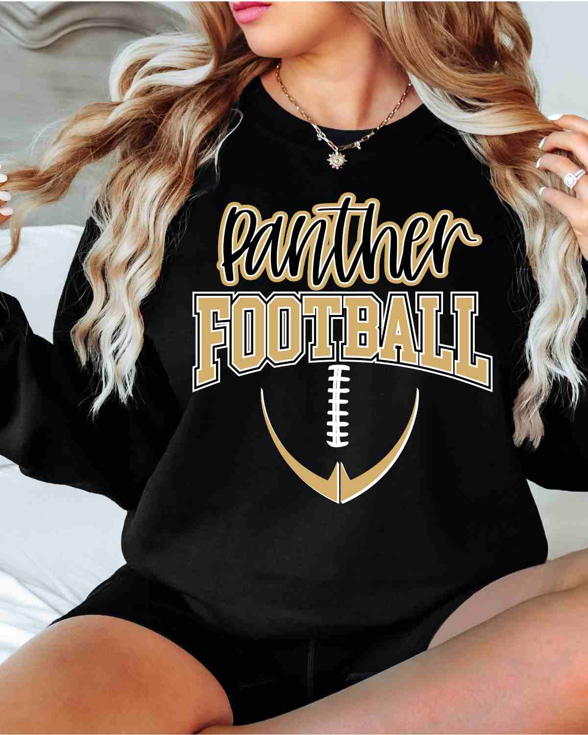 Panther Half Football DTF Transfer - Rustic Grace Heat Transfer Company