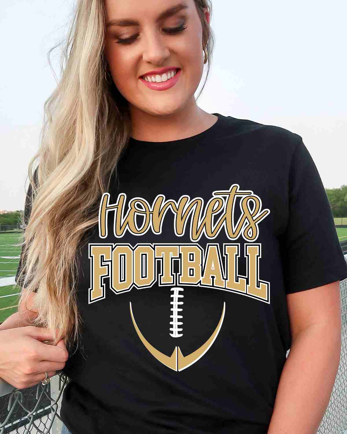 Hornets Half Football DTF Transfer