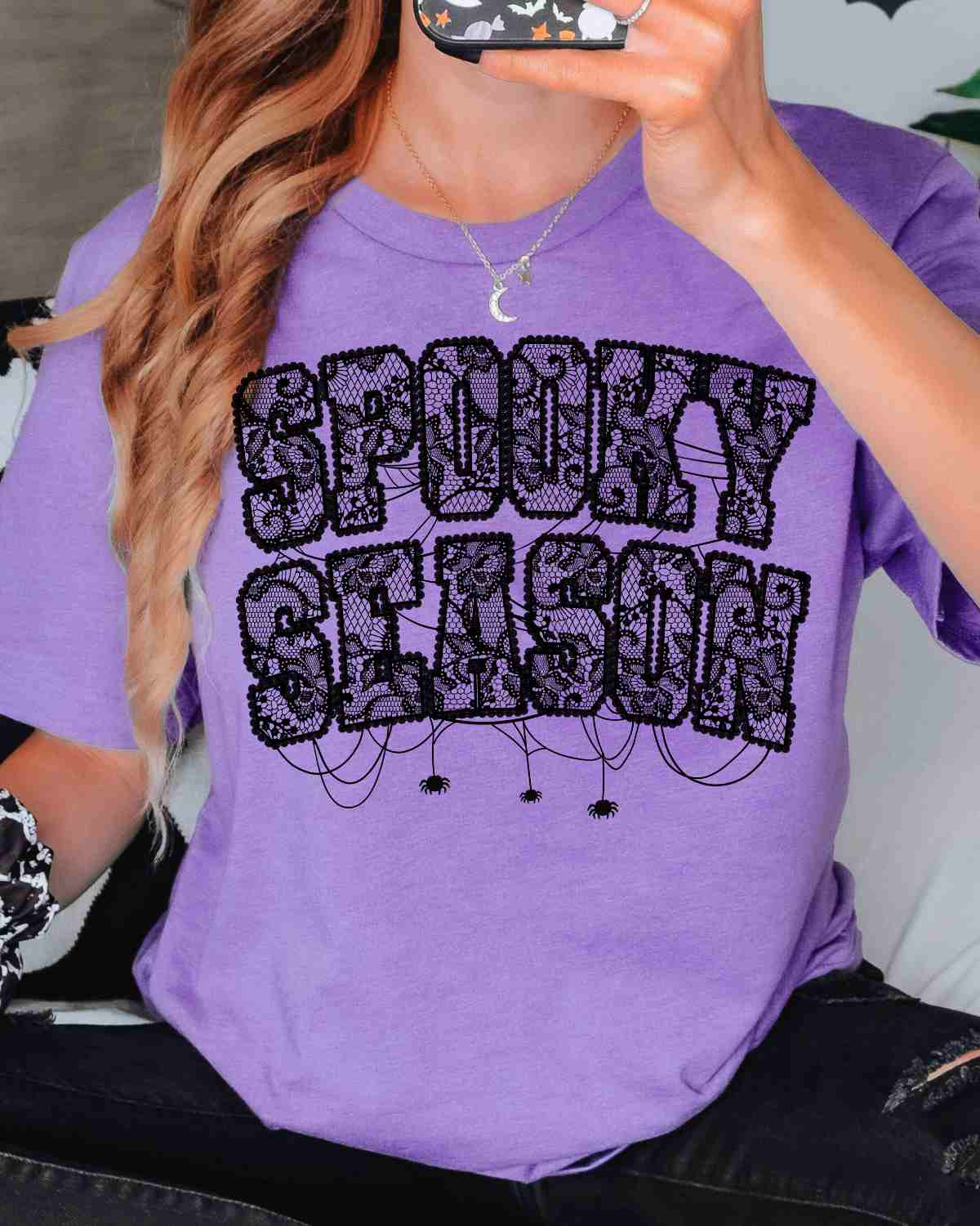 Spooky Season Lace DTF Transfer