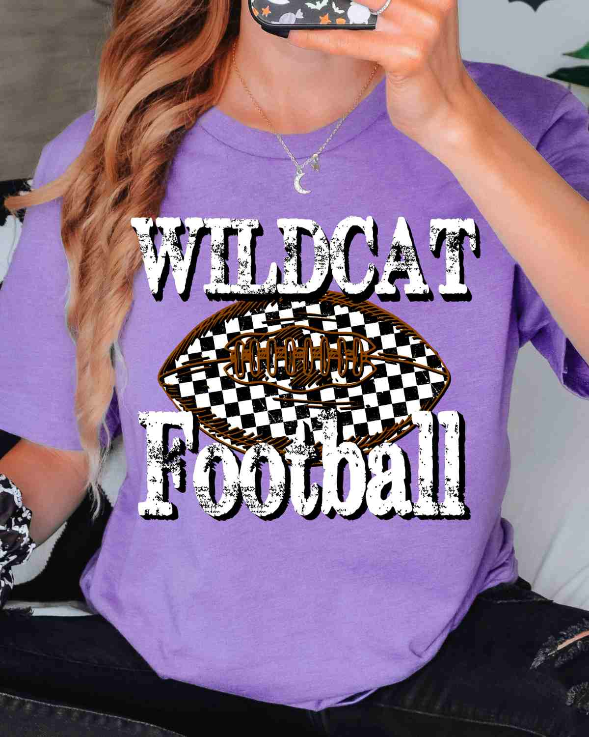 Wildcat Football Checkered DTF Transfer