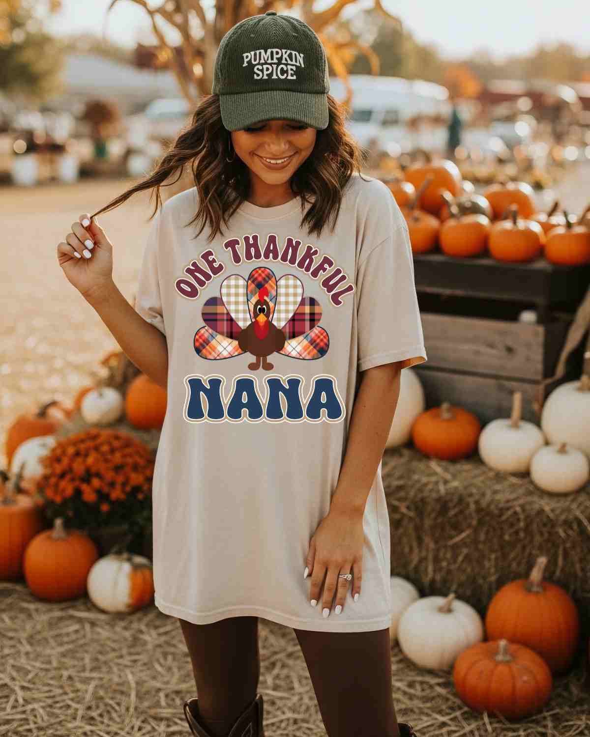 One Thankful Custom Turkey DTF Transfer