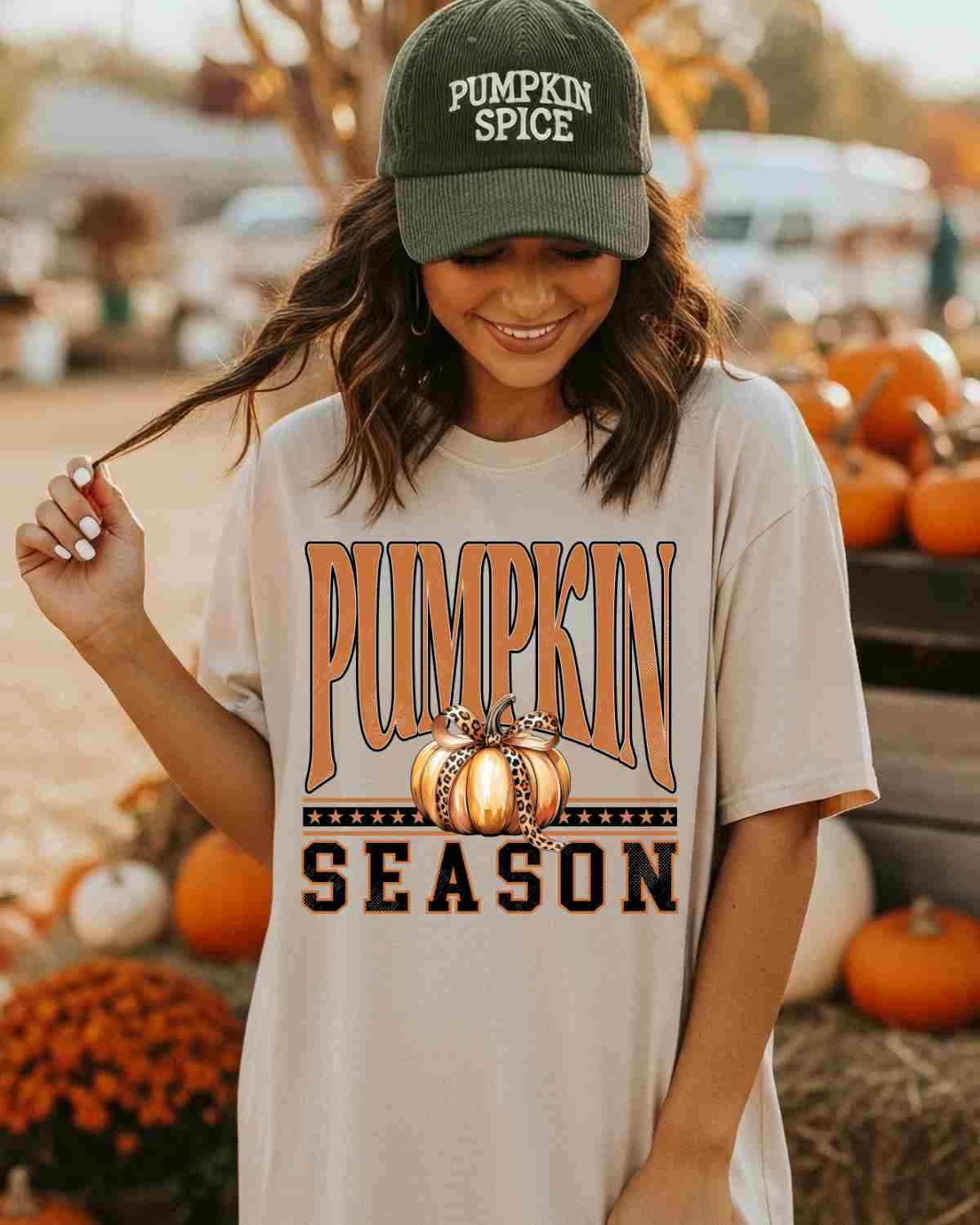 Pumpkin Season Stars DTF Transfer