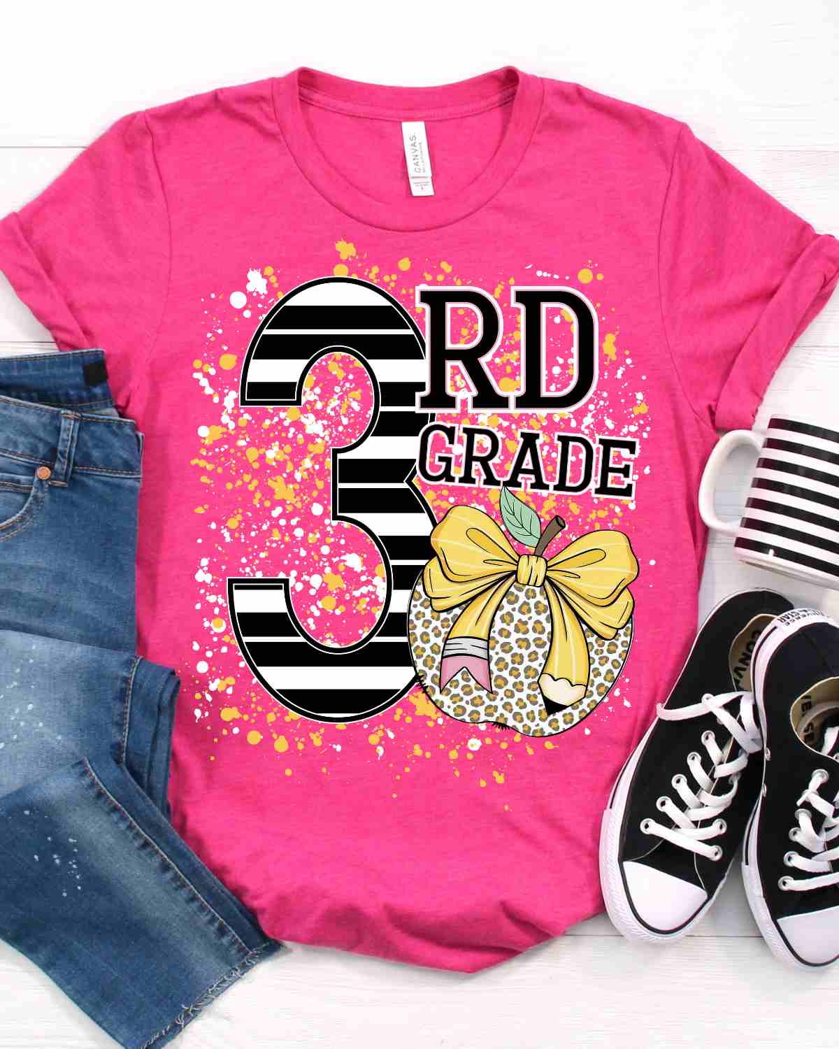 Custom Grade Apple Splatter DTF Transfer