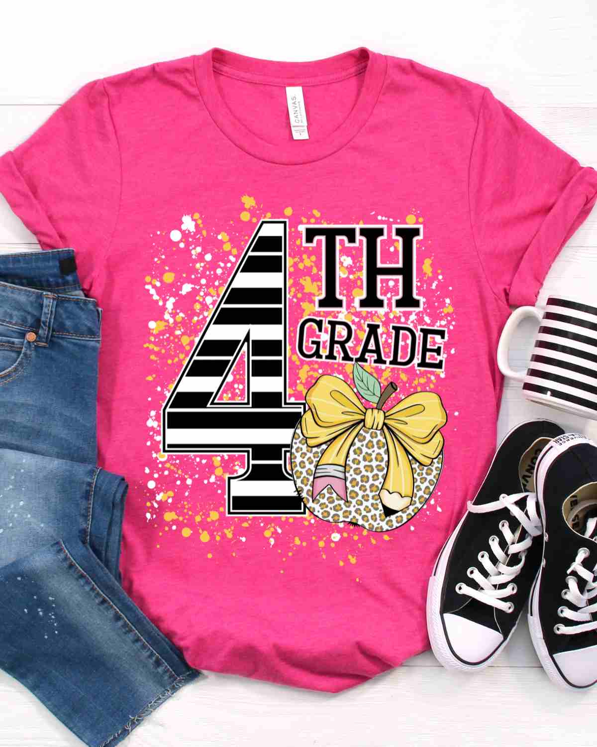 Custom Grade Apple Splatter DTF Transfer