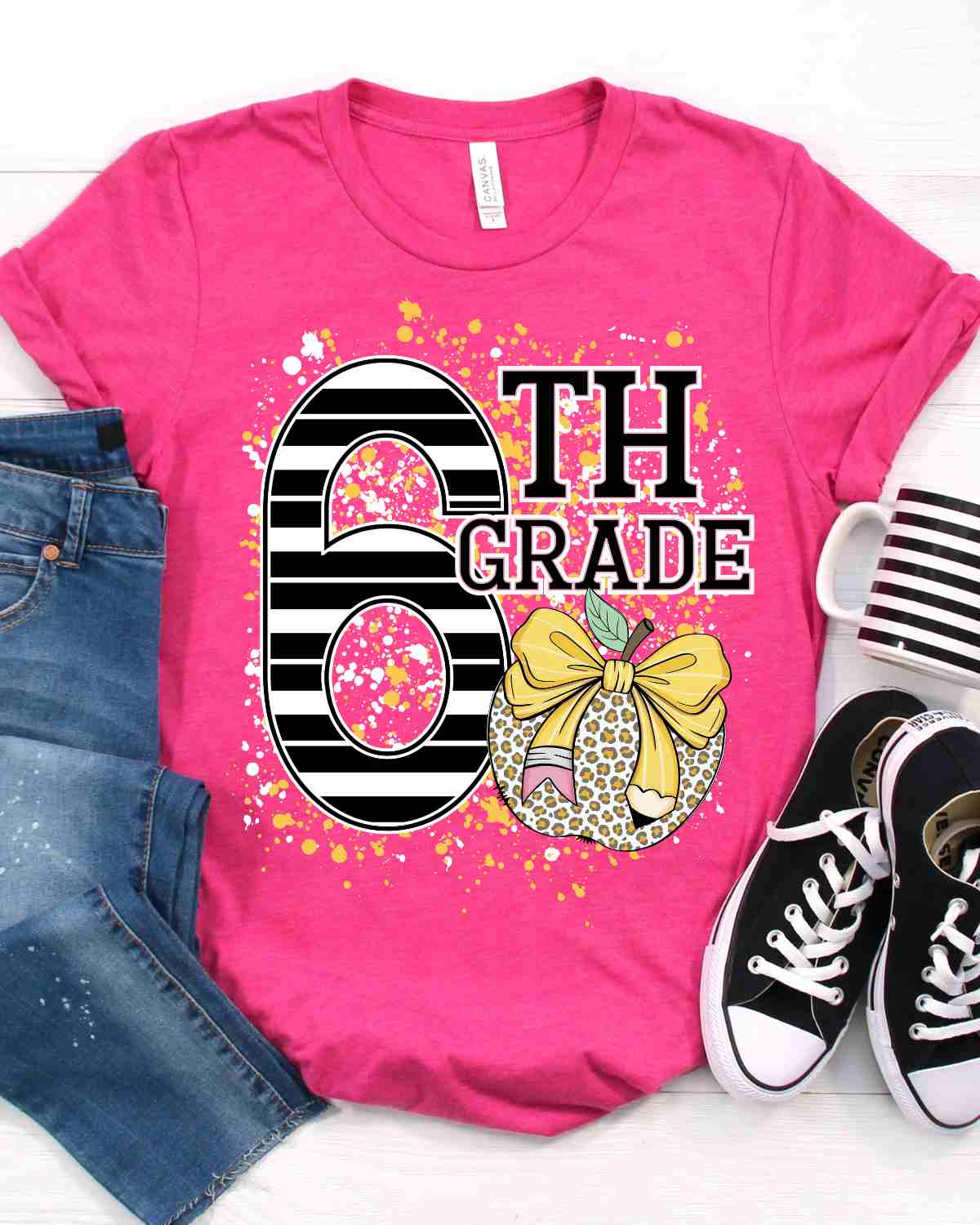 Custom Grade Apple Splatter Tshirt