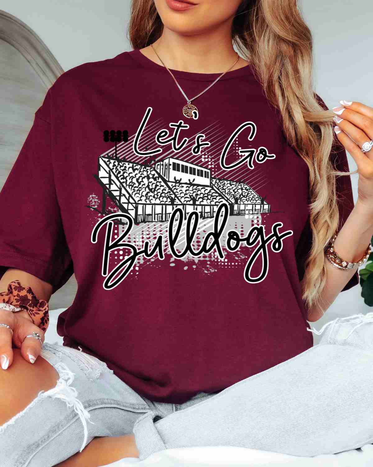 Let's Go Bulldogs Stadium DTF Transfer