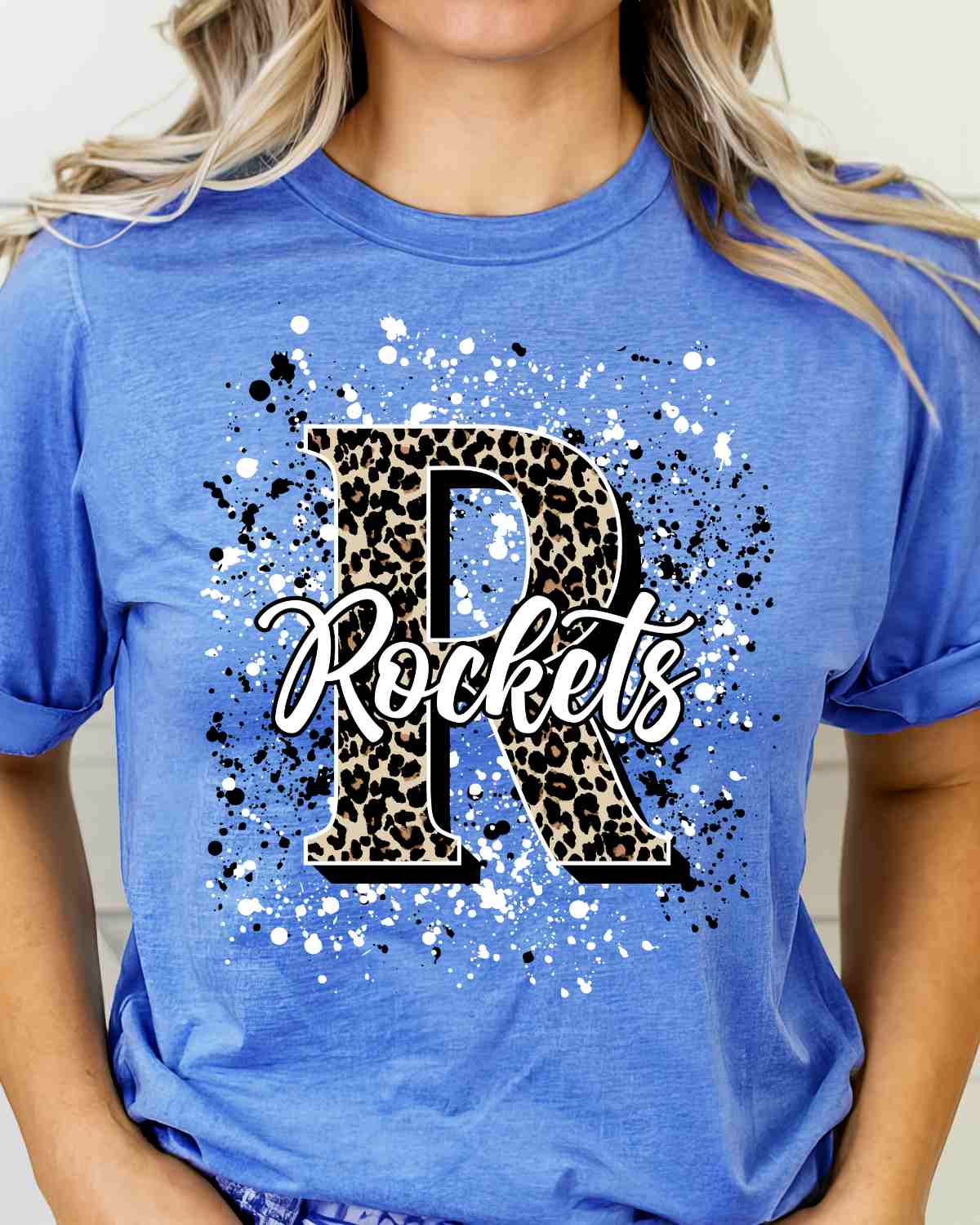 Rockets Letter Splatter DTF Transfer