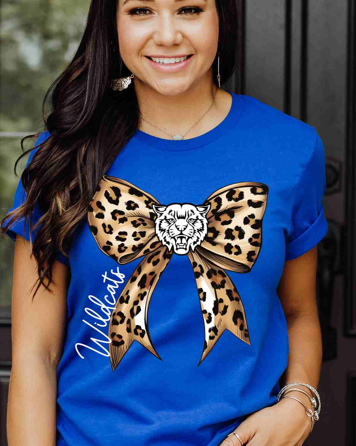 Wildcats Leopard Bow DTF Transfer
