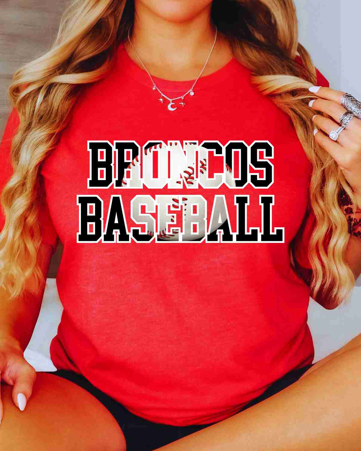 Broncos Baseball Words DTF Transfer