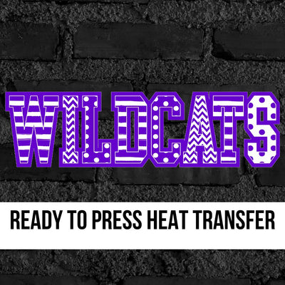 Wildcats Word Mascot DTF Transfer