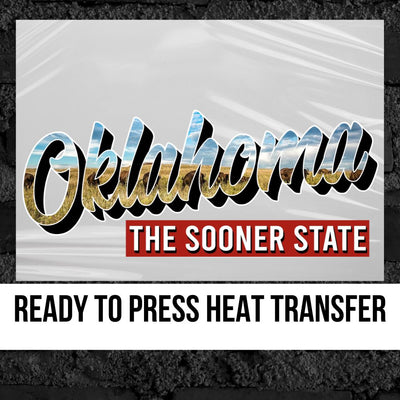 Oklahoma The Sooner State DTF Transfer