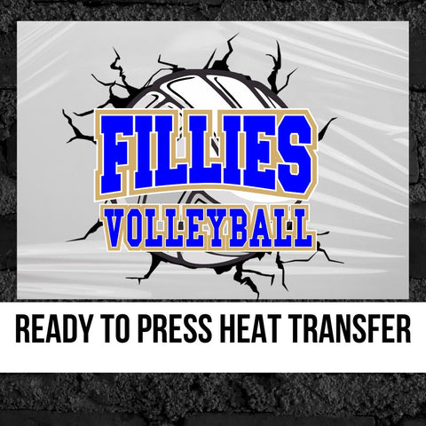 Fillies Volleyball Break Through DTF Transfer