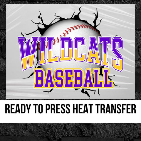 Wildcats Baseball Break Through DTF Transfer
