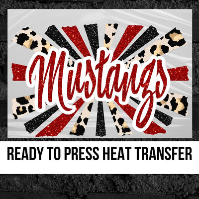 Mustangs Starburst DTF Transfer