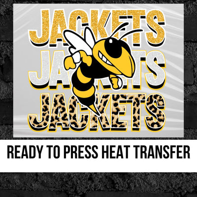 Jackets Repeating Mascot Logo DTF Transfer