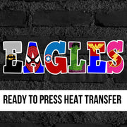 Eagles Super Hero Word Transfer