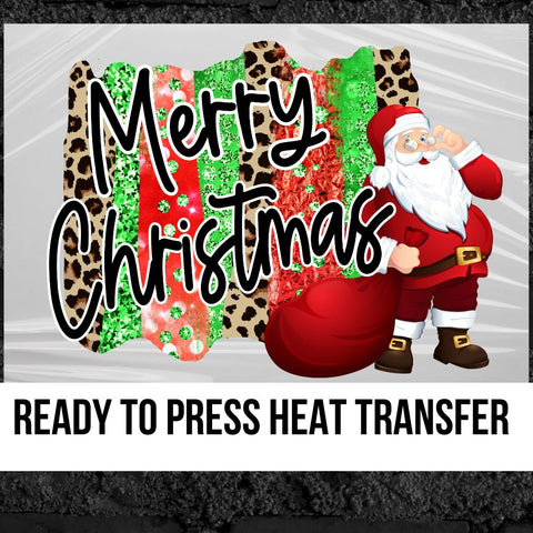 Merry Christmas Santa Swash DTF Transfer
