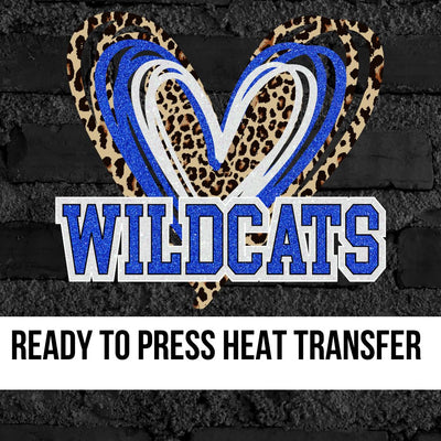 Wildcats Triple Heart DTF Transfer