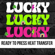 Lucky Lucky Lucky Retro DTF Transfer