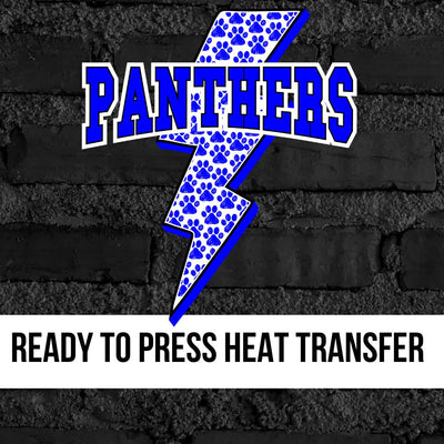Panthers Bolt Paws DTF Transfer