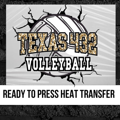 Texas 432 Volleyball Break Through DTF Transfer
