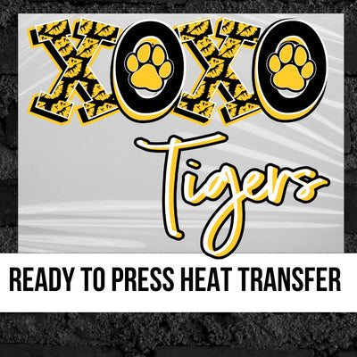XOXO Tigers DTF Transfer