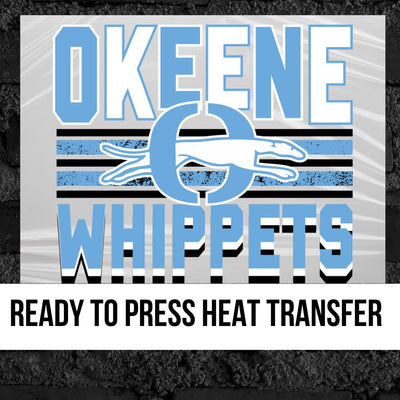 Okeene Whippets with Lines & Logo DTF Transfer