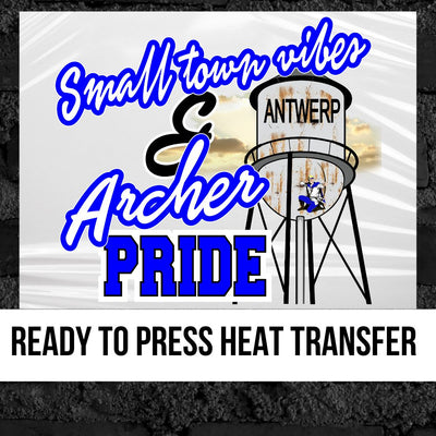 Small Town Vibes & Antwerp Archer Pride DTF Transfer