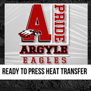 Argyle Eagles Pride Block DTF Transfer