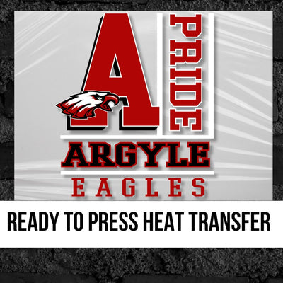 Argyle Eagles Pride Block DTF Transfer