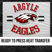 Argyle Eagles Circle Logo DTF Transfer