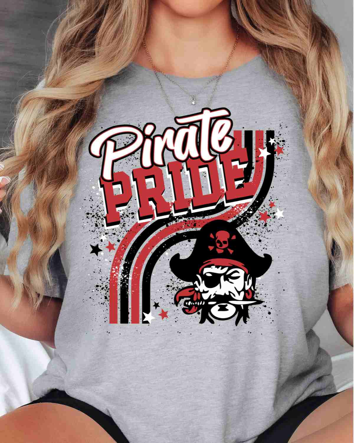 Pirate Pride Wavy Stripes DTF Transfer