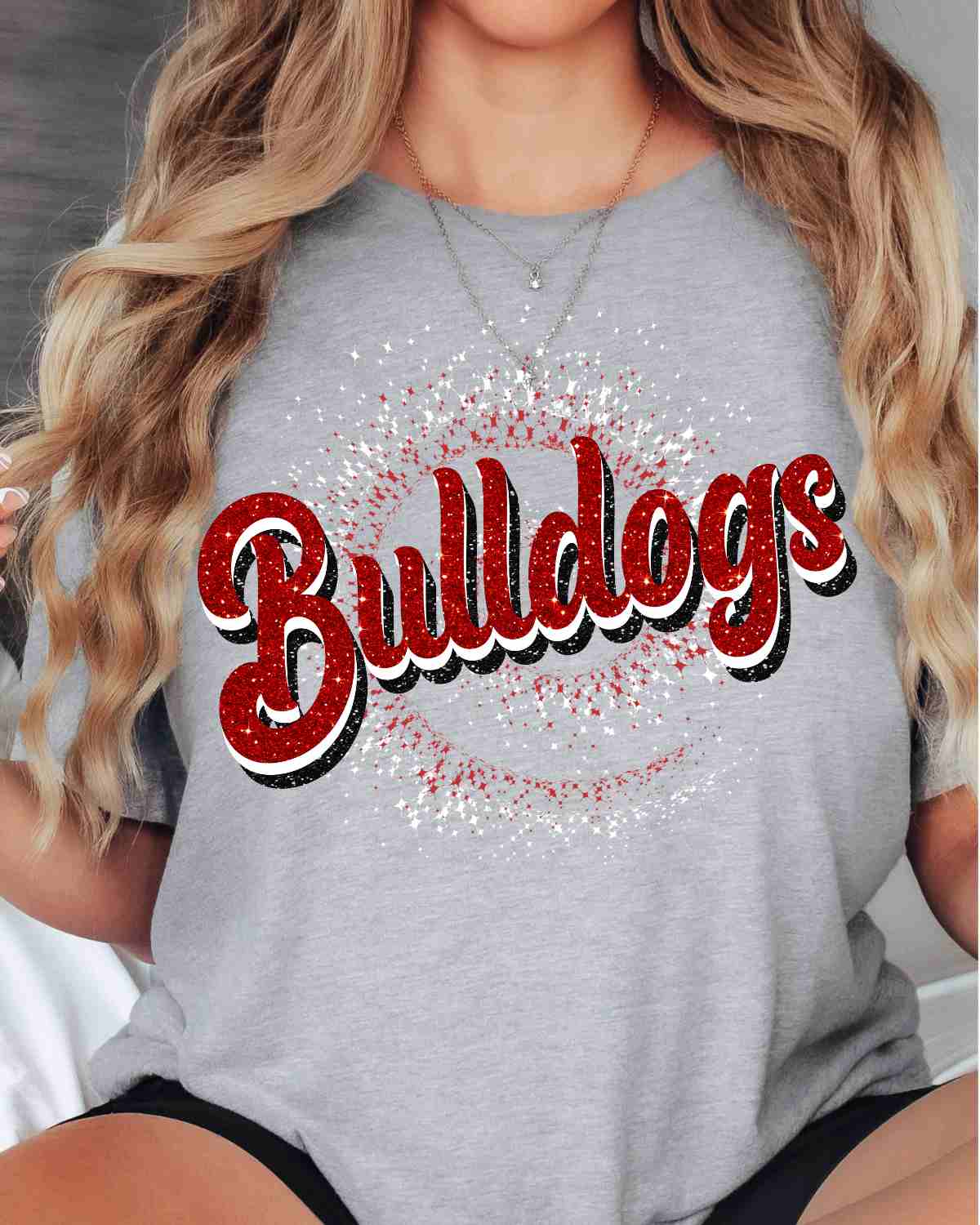 Bulldogs Swirl DTF Transfer