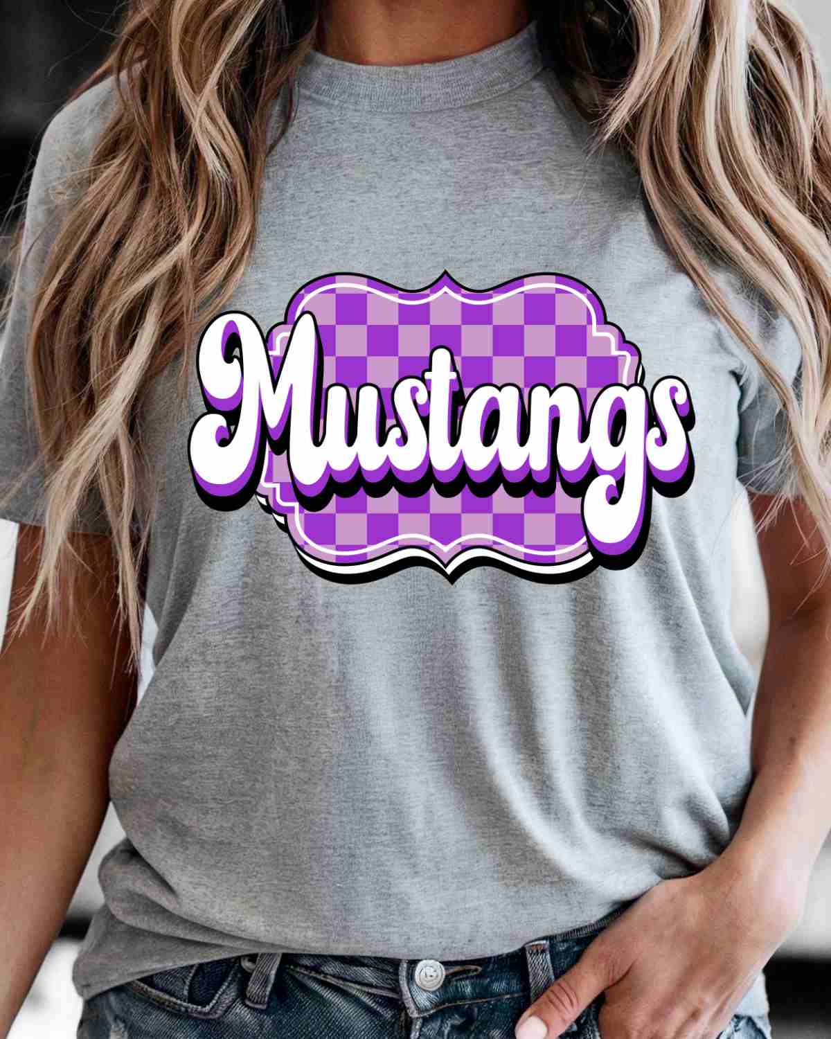 Mustangs Retro Bracket DTF Transfer